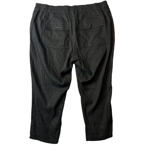 Kut From The Kloth Women's 2X Pull On Crop Pant Linen Rayon NWOT - Picture 7 of 8